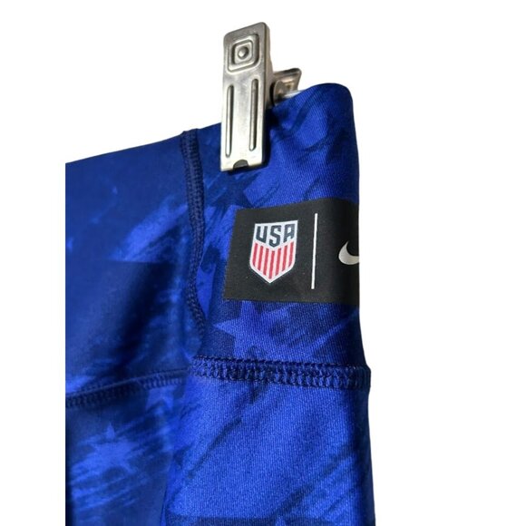 Nike USA Womens Small Blue Star Pattern  Leggings - Picture 5 of 7